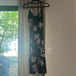 Renamed floral slip dress with slit